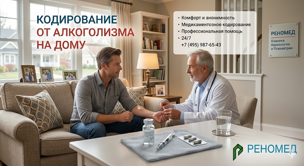 Кодирование от алкоголизма на дому | РЕНОМЕД